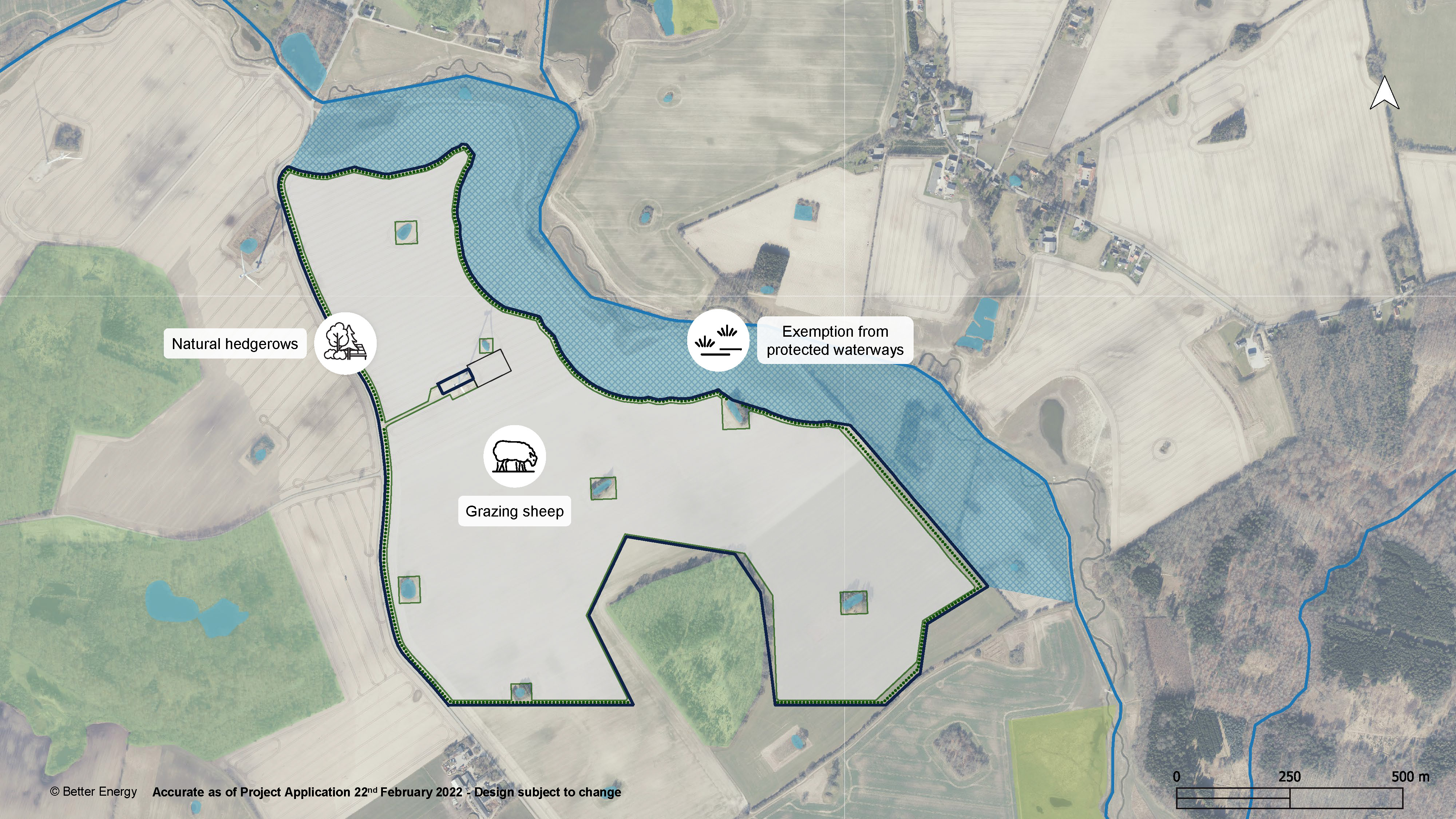 Map of a solar park