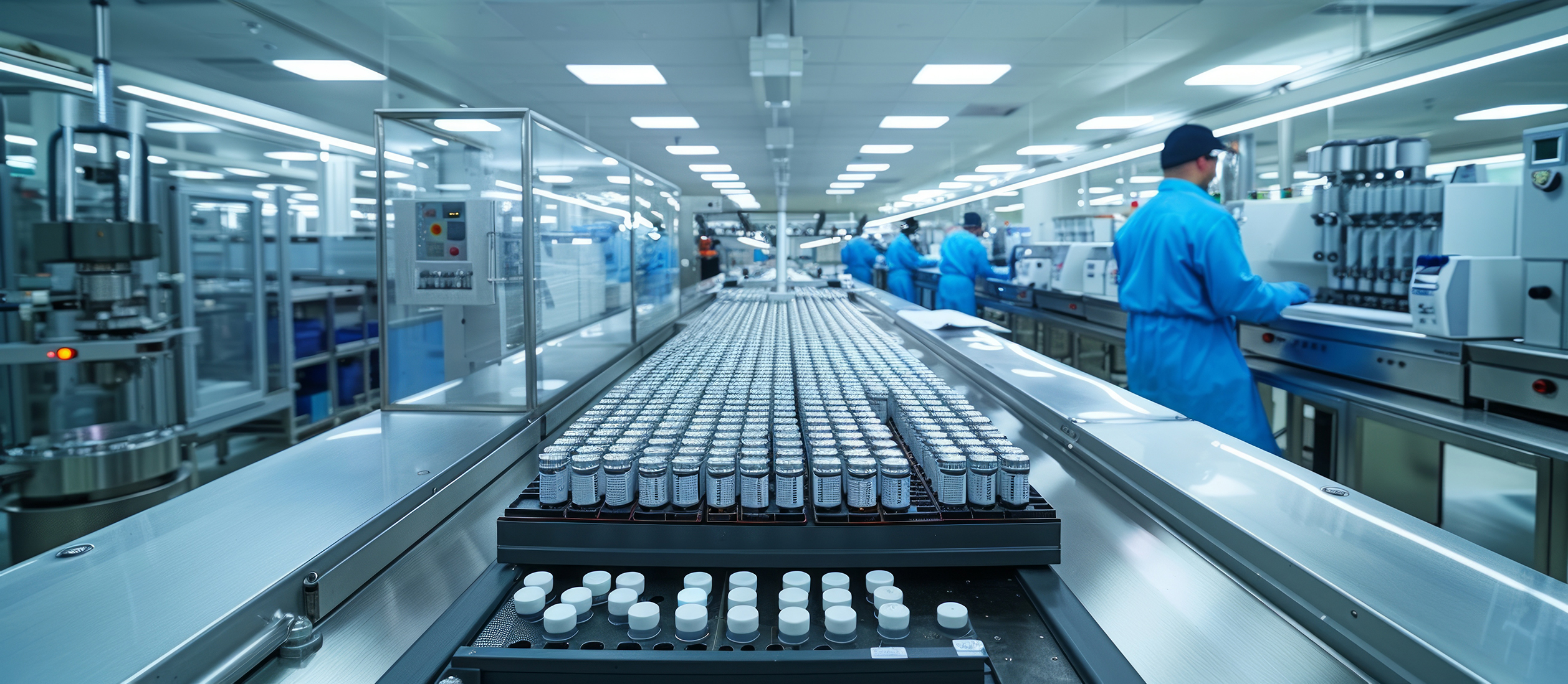 Inside a pharmaceutical facility